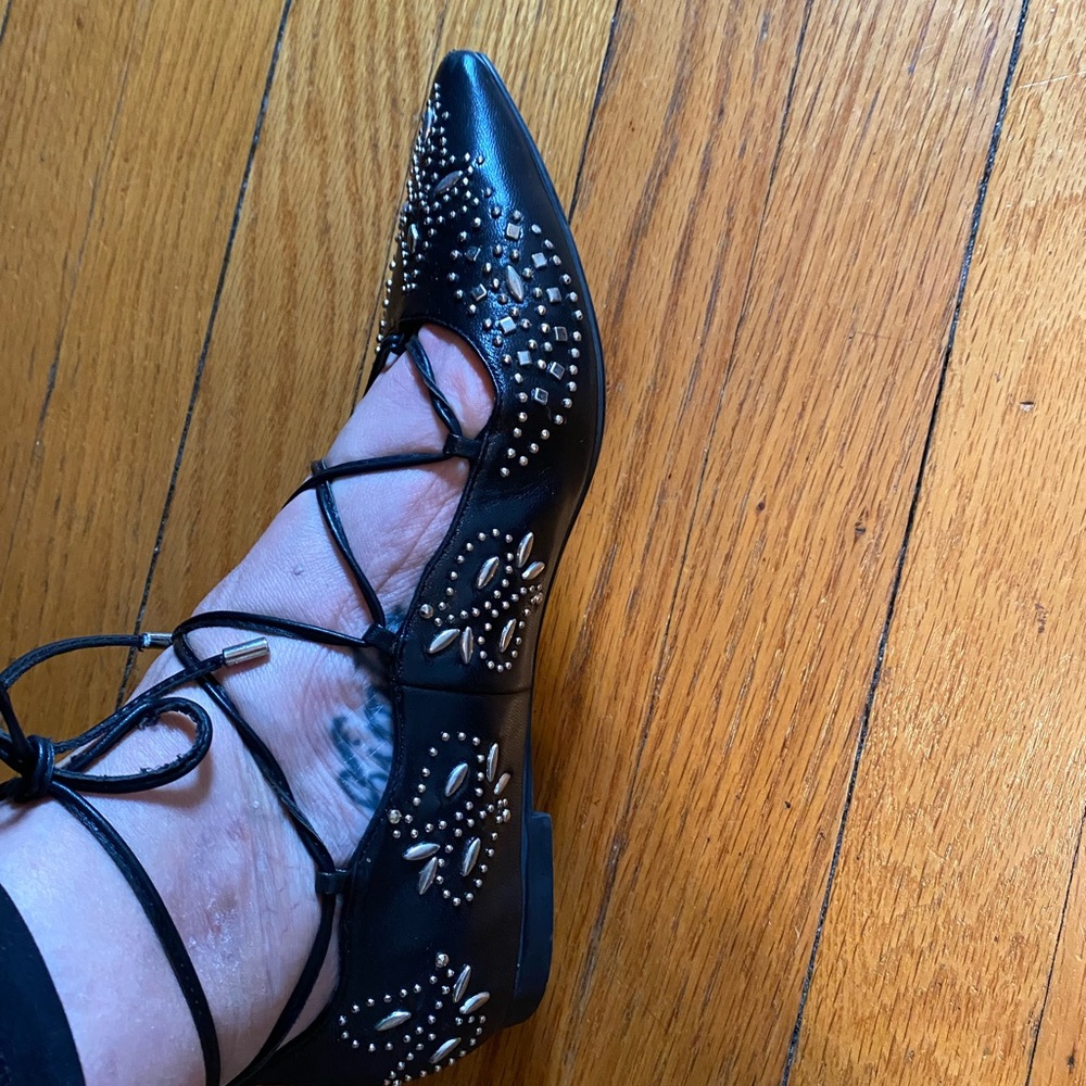 Lola Cruz strappy flats Size 8